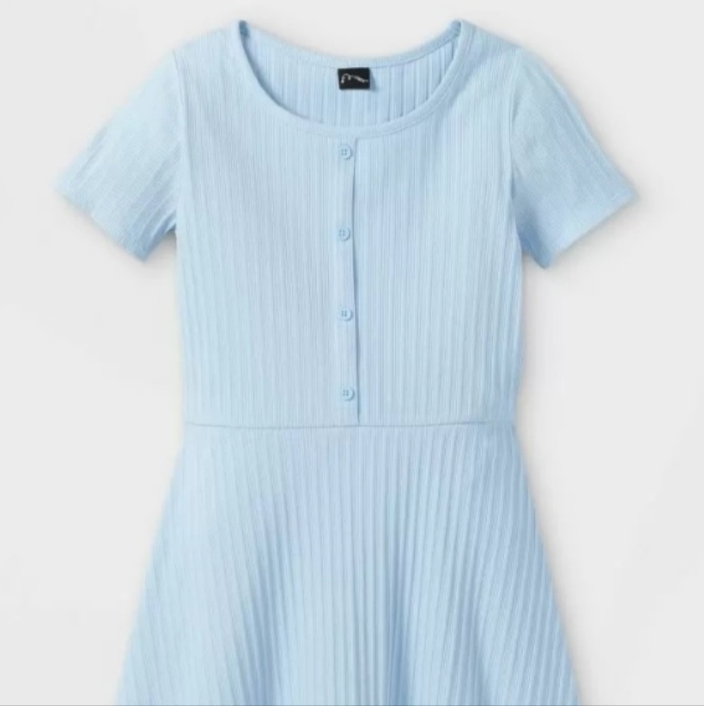 Girls Henley knit dress-art class blue XL no longer available
